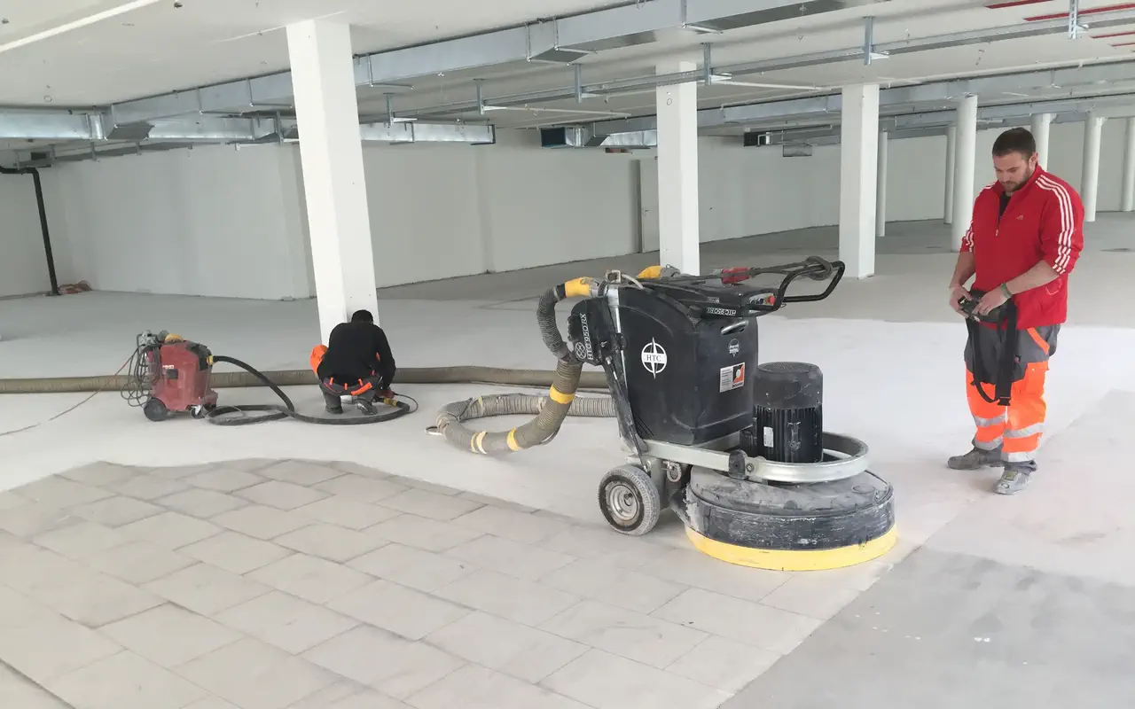 Sanacija betonskih tal v delavnici